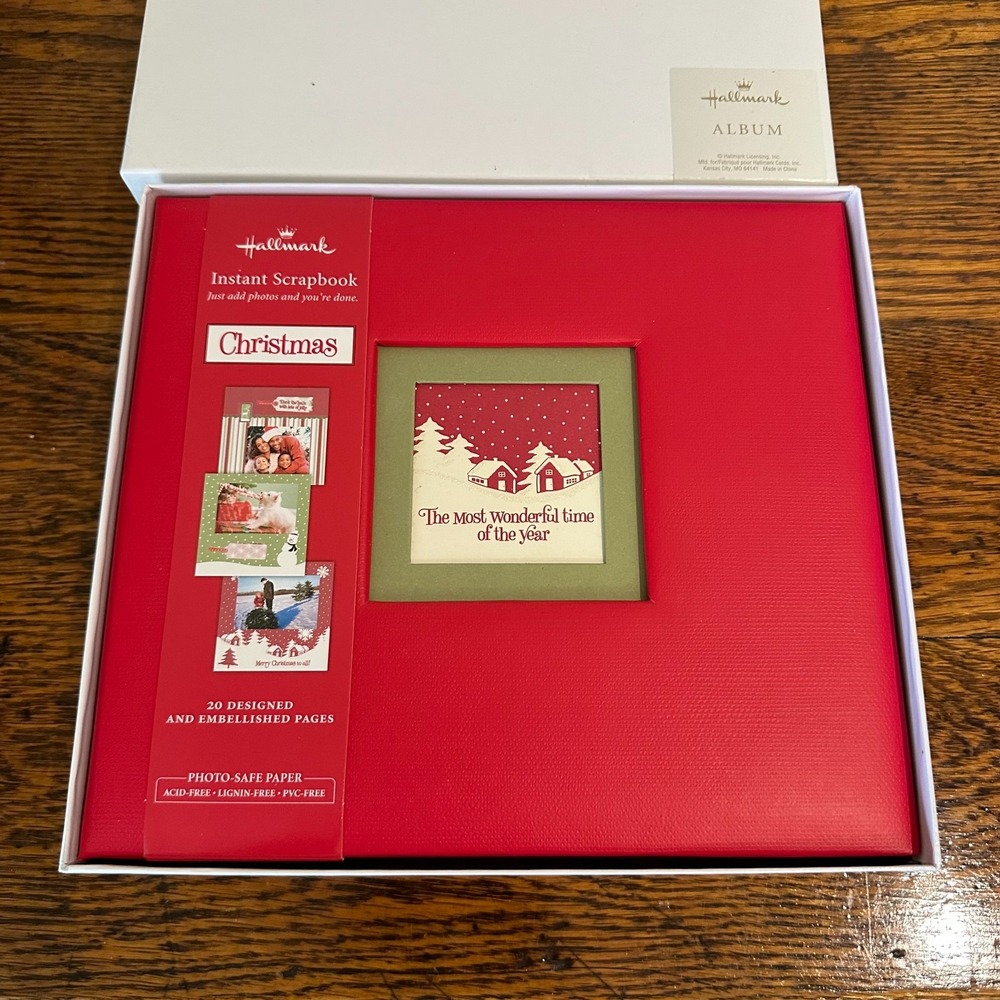 Hallmark‎ Christmas Instant Scrapbook The Most Wonderful Time of Year MIB